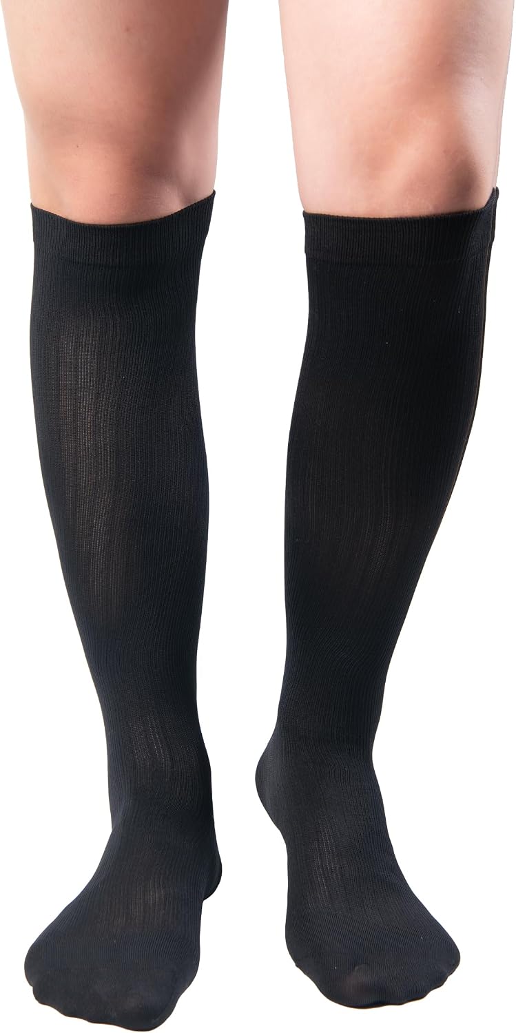 Knee High 8-15 mmHg Graduated Compression Socks 3-Pack