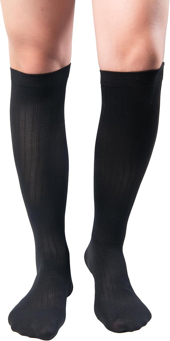 Knee High 8-15 mmHg Graduated Compression Socks 3-Pack