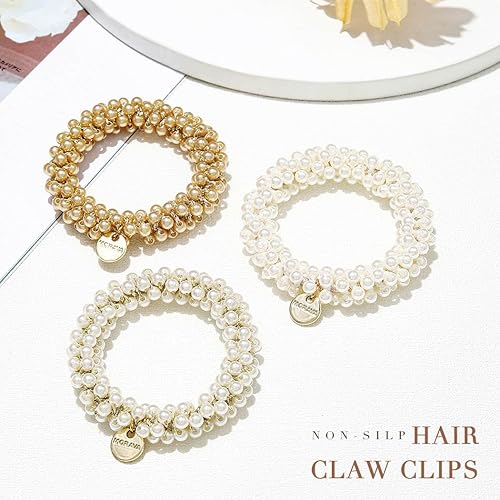 Miniatura 2 de Fashey Coleteros de perlas para el cabello, accesorios para el cabello para mujer