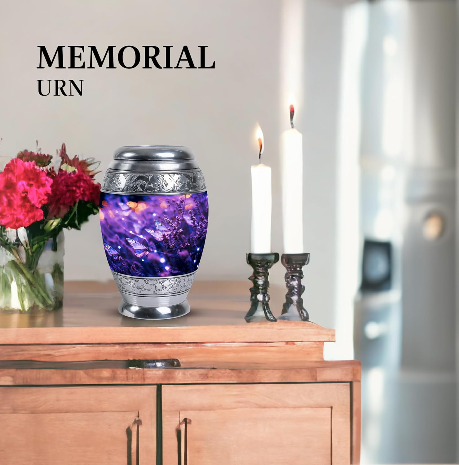 Butterfly Urn - Keepsake Urns for Ashes Adult Man & Women - Funeral Urns for Human Ashes Adult - Cremation Urn for Men for Women - Memorial Funeral Keepsake 3 Inch 1 Pcs