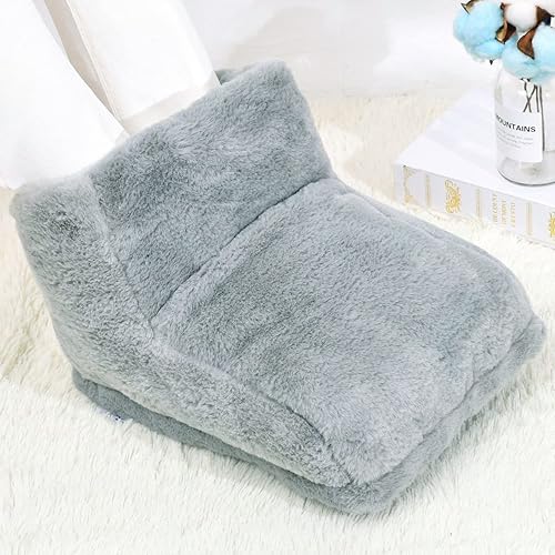 Miniatura 5 de Calentador de pies con calefacción USB para hombres y mujeres, esponjoso, grueso, eléctrico, recargable, almohadilla de calefacción de pies, cojín