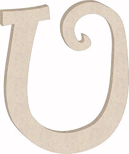 Miniatura 23 de Pequeña letra de madera de 2 pulgadas con forma de letra L para manualidades, decoración de letras sin terminar del alfabeto para niña, forma ABC