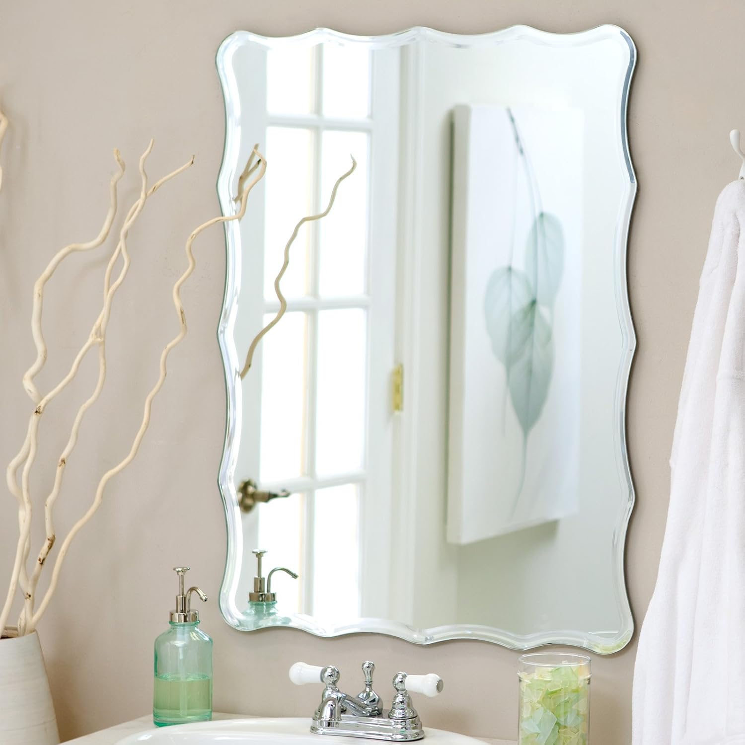 31.5 in. Liana Frameless Wall Mirror