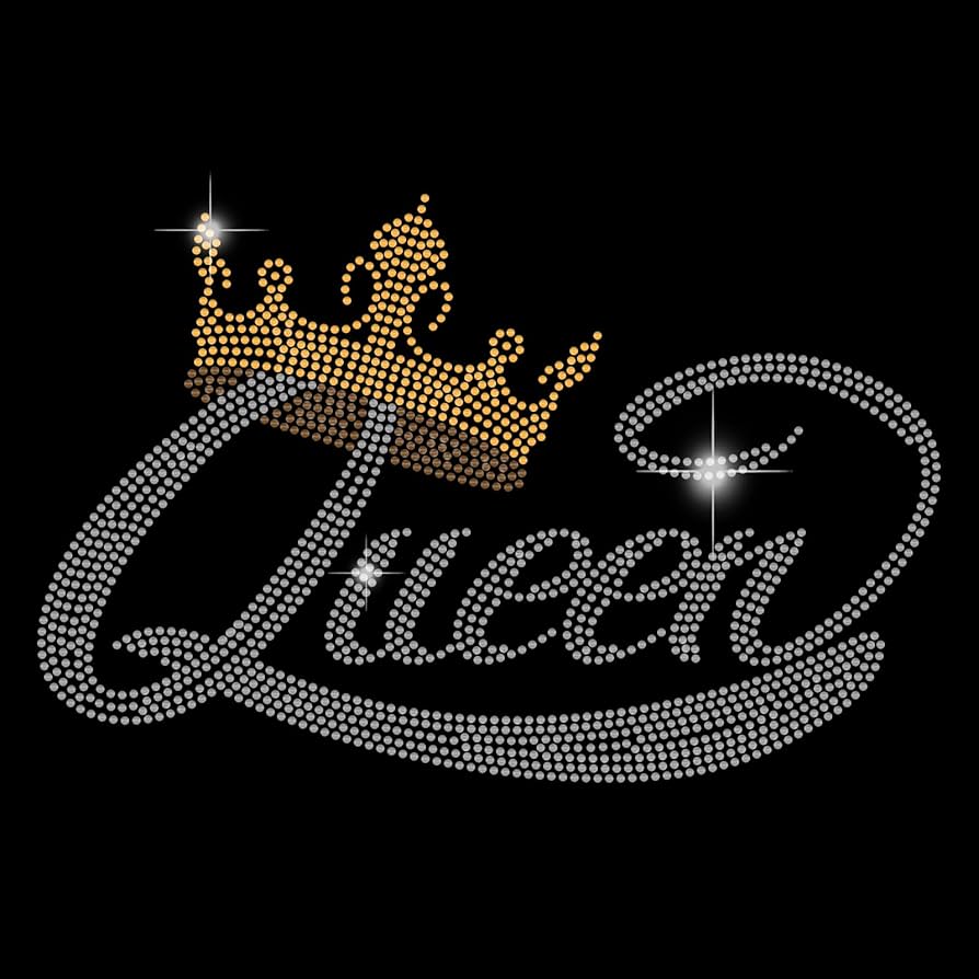 Amazon.co.jp: SUPERDANT Queen アイロン転写シート クラウン ライン