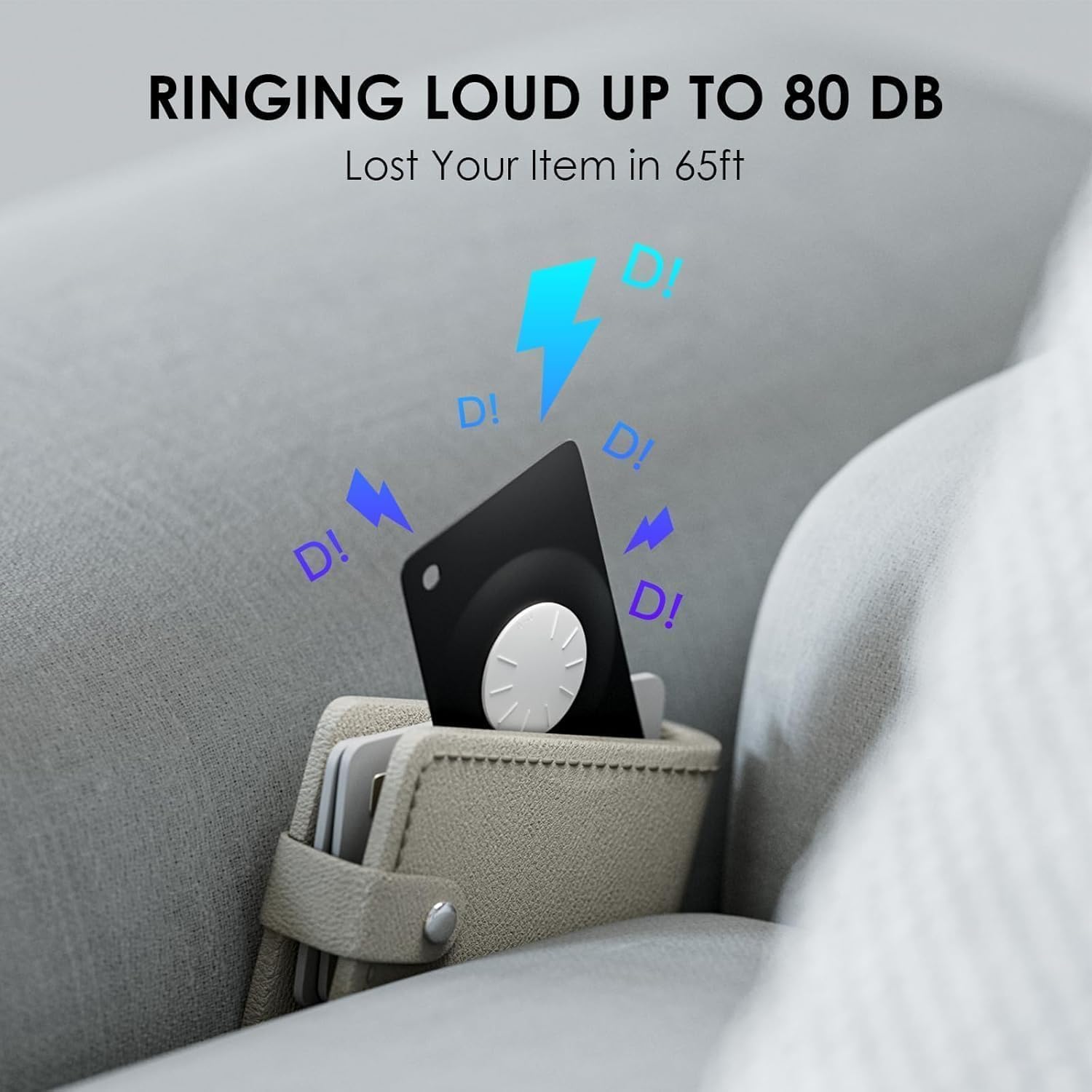 Ultra Thin Wallet Tracker Card,1 PCS Smart Bluetooth Tracker Tag Works with Find My (iOS Only), Item Locator for Wallet,Key etc, IPX7 Waterproof, Replaceable Battery