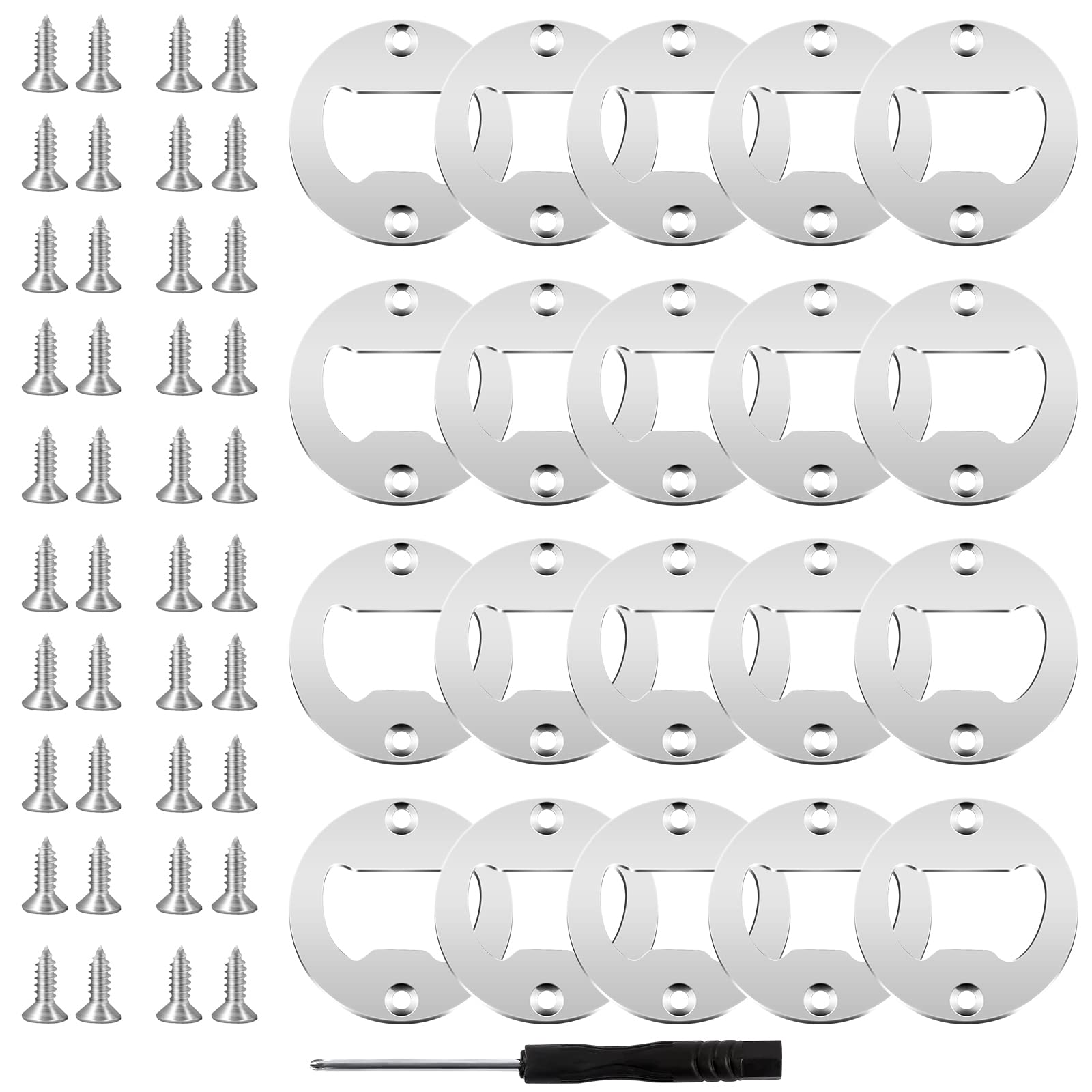 Kit De 20 Décapsuleurs En Métal, Inserts En Acier Inoxydable Materiel Filete Pour Biere 5 Couleurs~p123646427