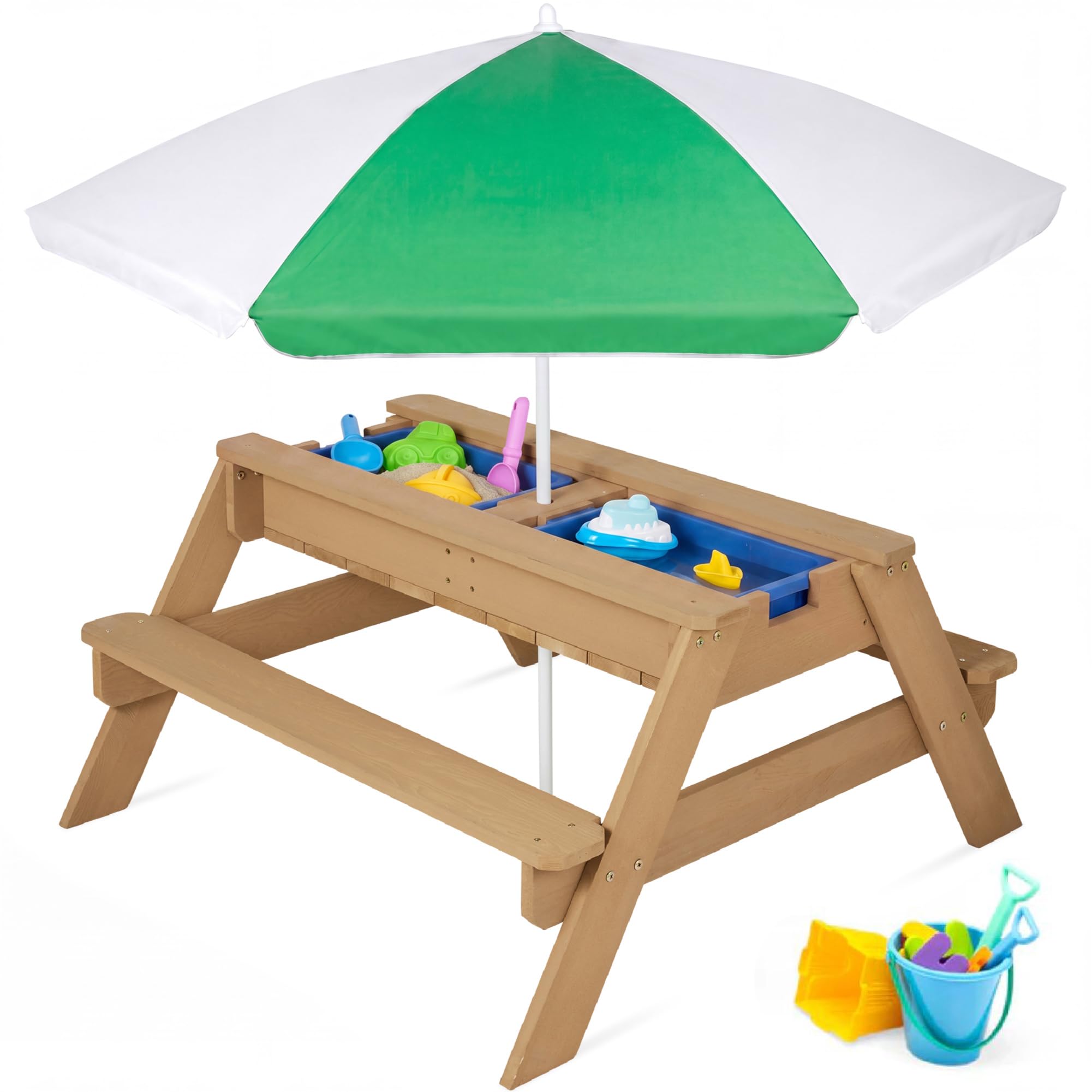 BCP 3-in-1 Wood Picnic Table