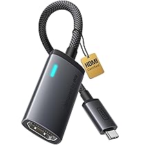 INIU Adattatore da USB C a HDMI 4K@60 Hz, adattatore USB di tipo C a HDMI Compatibile con MacBook Pro, iPad Pro, iPhone 17 16 Pro Max, Pixelbook, Surface Pro, Dell, XPS, Galaxy, e More