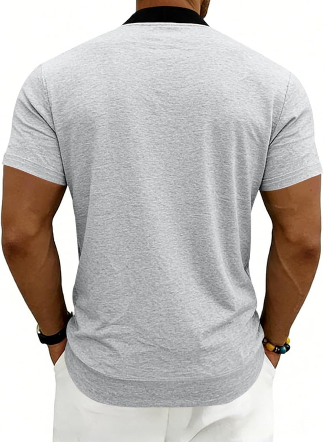Mens Jackets Short Sleeve Zip up Stand Collar Baseball Varsity Bomber Coat Lightweight Athletic Sporty Outerwear Top