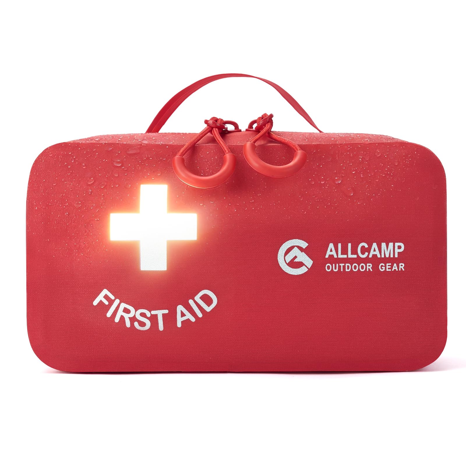Allcamp Tragbares rotes Erste-Hilfe-Set, Leere Medizinbeutel