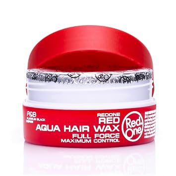 Redone Hair Wax Red 150ml Pack of 2 | Strong Hold & High Shine Hair Styling Wax for Men & Women | Strawberry Scent | Gel Wax for Hair, Beard & Moustache Control | Professional Long Lasting Finish