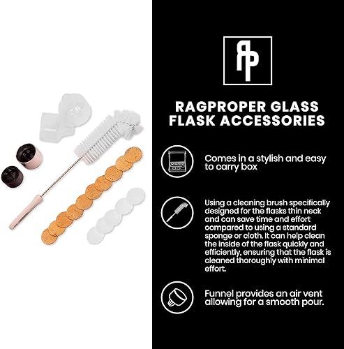 Miniatura 8 de Ragproper Accesorios para frascos de vidrio Extras (disparo único 3.4 fl oz) (doble disparo 6.8 fl oz)