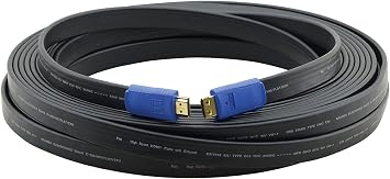 Kramer Electronics C-HM/HM/FLAT/ETH Flat High-Speed HDMI Cable with Ethernet Male-Male, 50