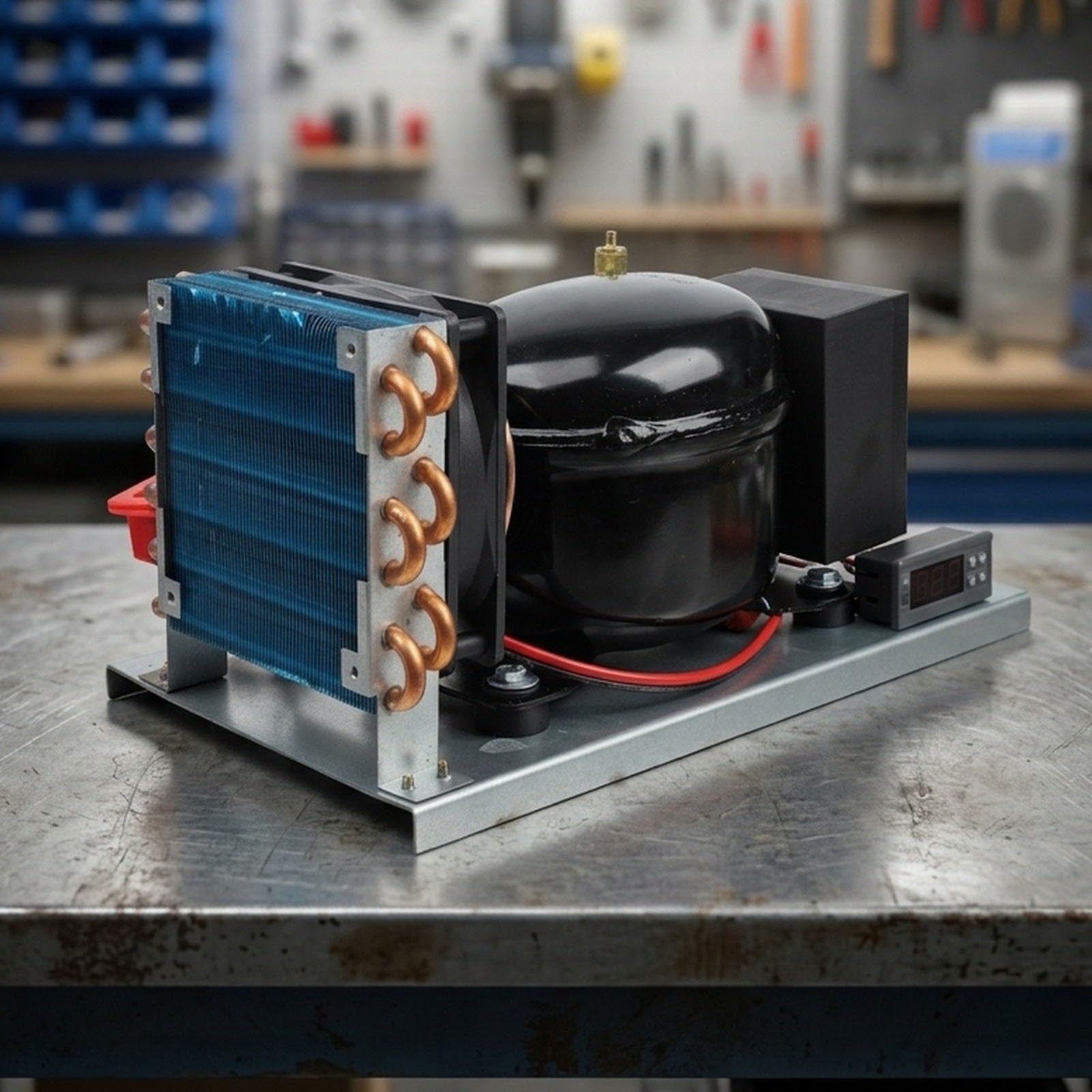 Compresor BD25HC 12/24 V CC, regulador de velocidad variable, 45-74 W de potencia de refrigeración, para refrigeración móvil y bricolaje