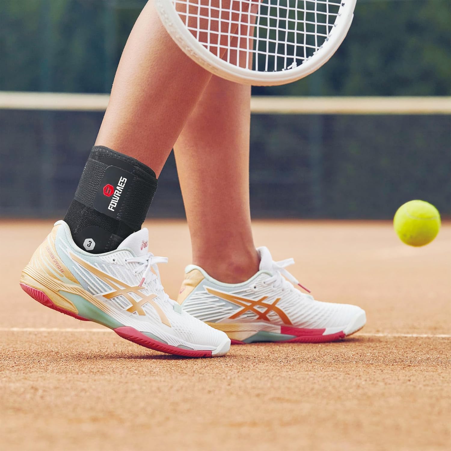 2 Pack Ankle Brace With Side Stabilizers,Ankle Sprain Brace for Men & Women Injury Recovery,Joint Pain Relief,Ankle Support for Running Volleyball Basketball (Medium) - Image 5