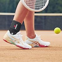 Vista 5 de Paquete de 2 tobilleras con estabilizadores laterales, soporte de esguince de tobillo para hombres y mujeres, recuperación de lesiones, alivio