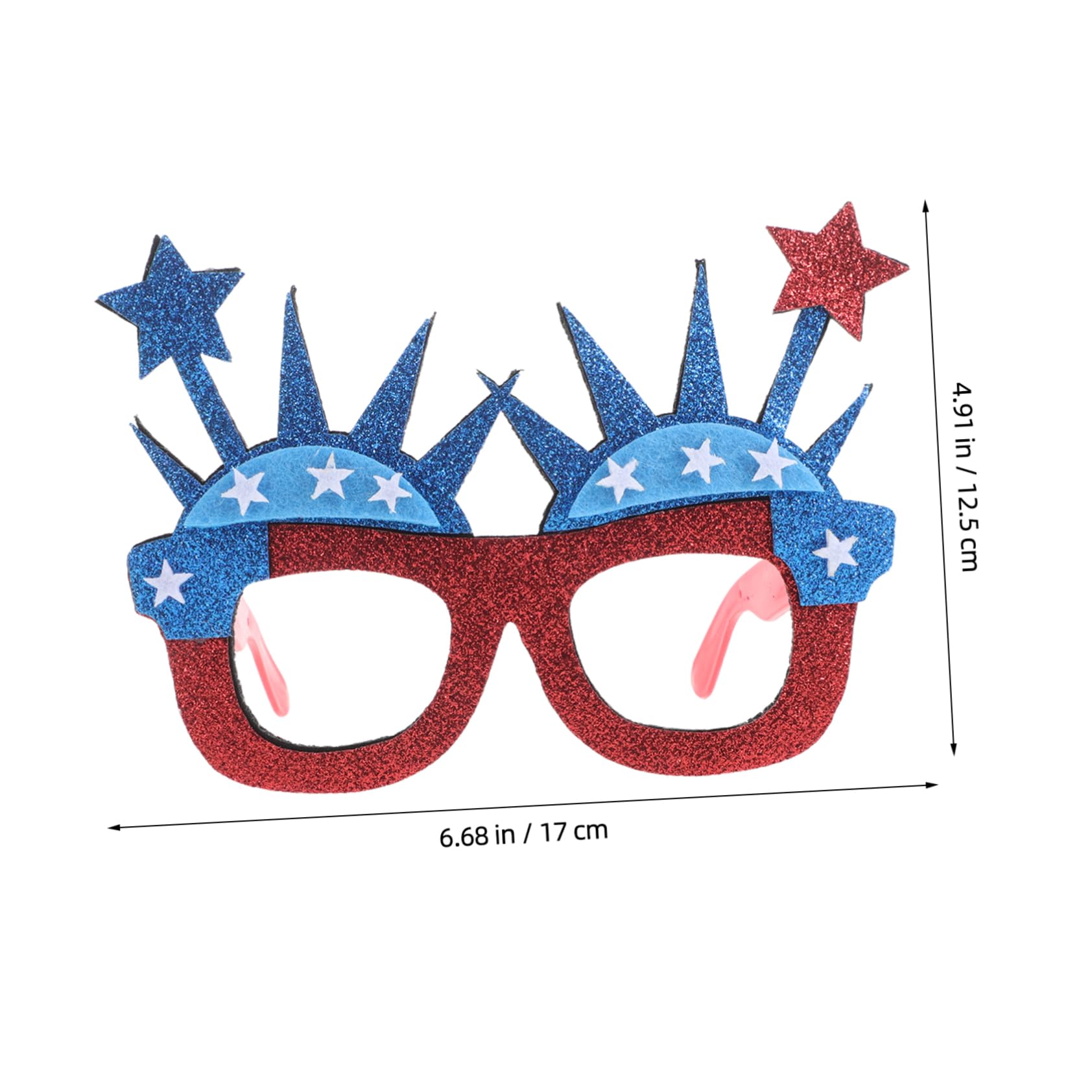 FOMIYES 4Pcs Patriotic Star Glasses for Independence Day Flag Sunglasses Fun Party Props for Celebrations for Indoor and Outdoor Events Unique Statue
