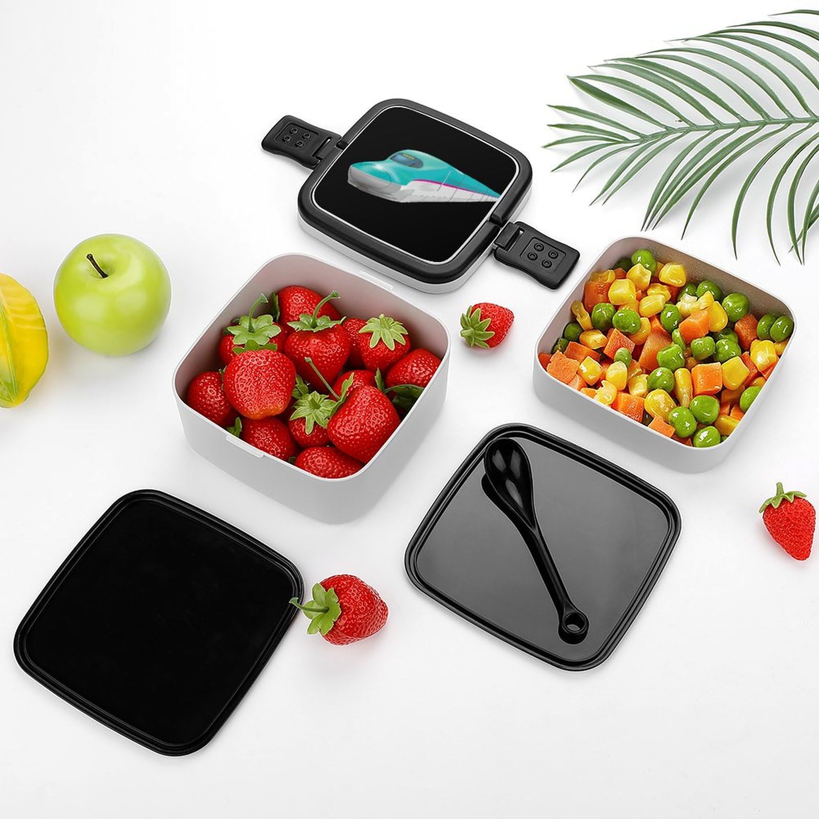 Amazon｜東北新幹線のはやぶさ ランチボックス 二層弁当箱 ダブル 弁当