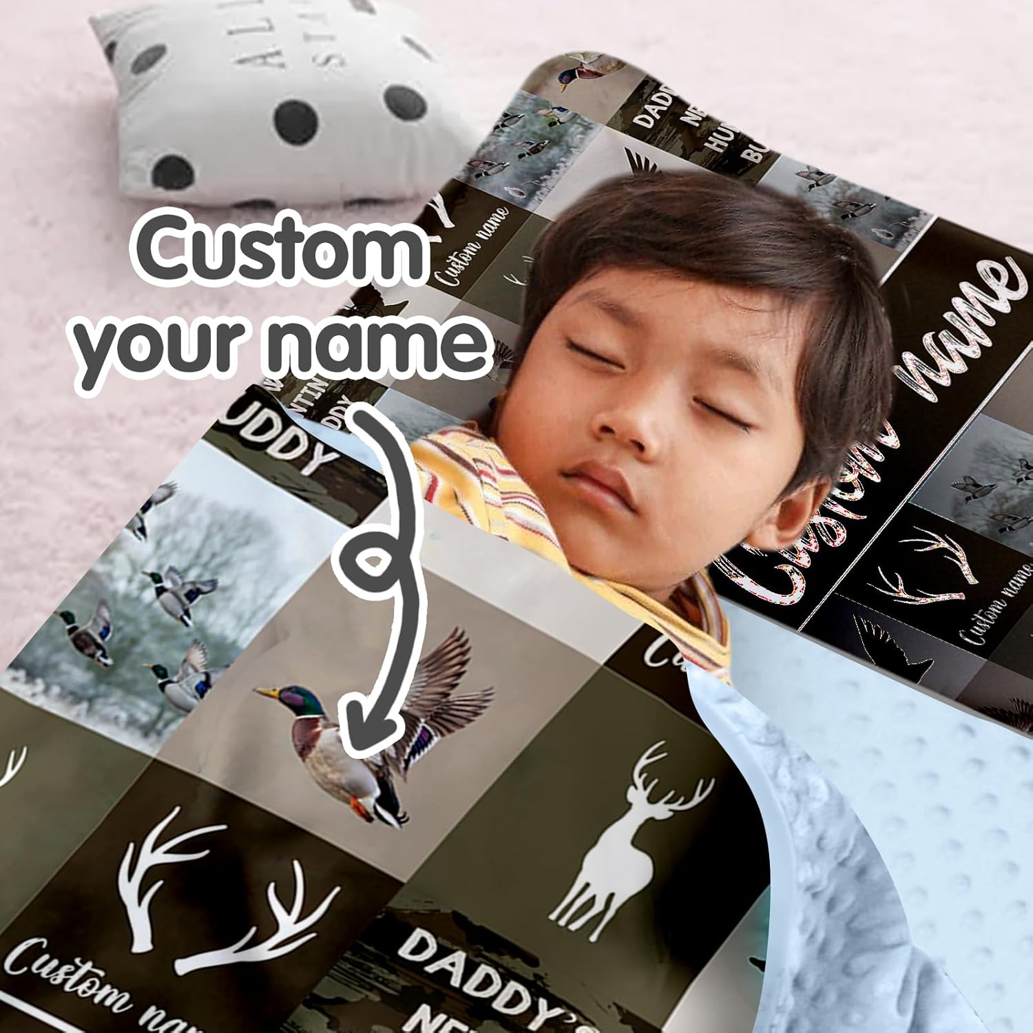 Personalized Toddler Nap Mats for Preschool, Custom Name Kids Sleeping Bag for Daycare, Roll Up Sleeping Mat with Removable Pillow and Soft Blanket for Girls Kindergarten