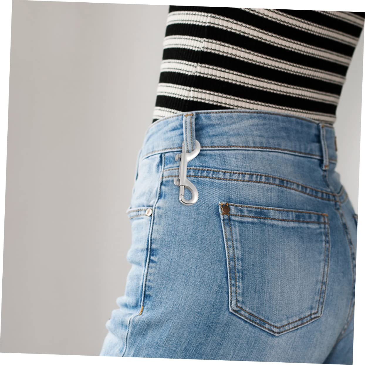 Mipcase 12 Pack Dog Leash Connector Hooks Metal Snap Hooks Double-Ended Heavy Duty for Dog Leashes Bag Straps Luggage Zinc Alloy