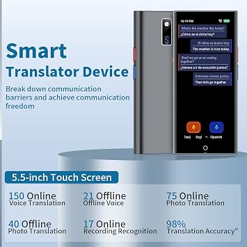 Language Translator Device,2026 Upgraded No WiFi Needed