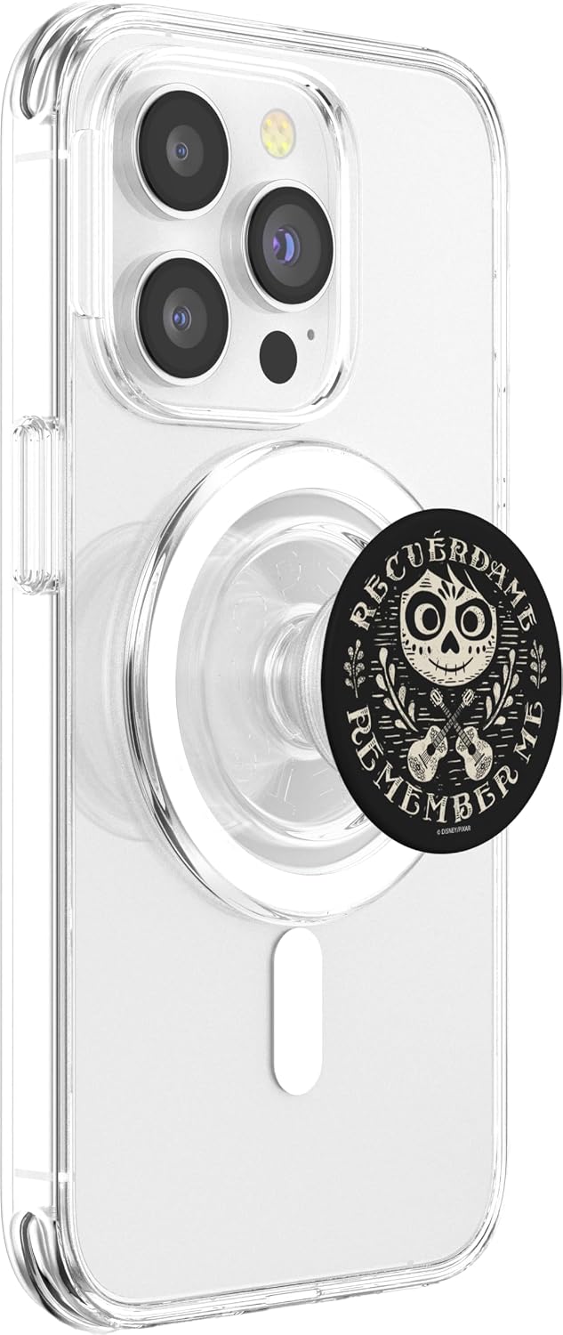 Disney Pixar Coco Recuerdame Remember Me Face With Guitars PopSockets MagSafe PopGrip for iPhone
