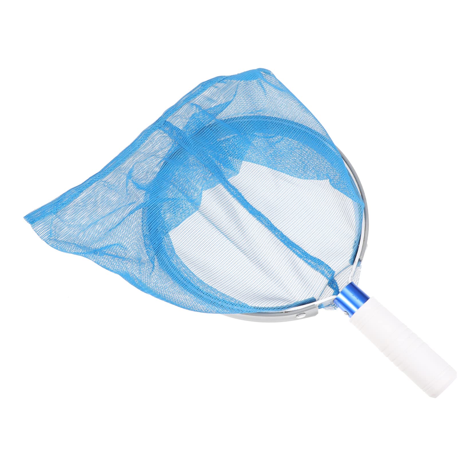 Red de Piscina Mango de Aluminio, Malla Delicada Azul para Recoger Hojas y Residuos, Ligera y Fácil de Montar, Adecuado para Fuente