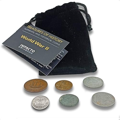 Miniatura 13 de IMPACTO COLECCIONABLES Moneda Mundial de la Segunda Guerra Mundial - 6 monedas utilizadas durante la Segunda Guerra Mundial por los alemanes