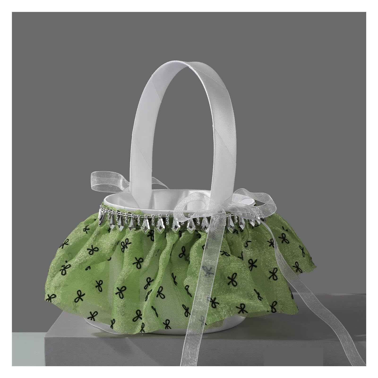 1pcs Small Wedding Flower Basket Per Matrimoni