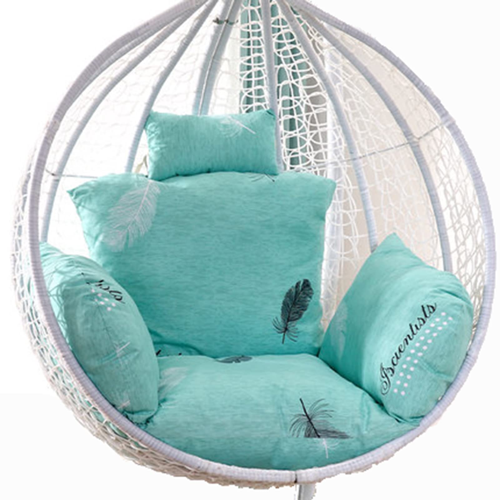 Coussin Rond Rembourré 40 Cm Gris Clair - Confort Ultime Pour Chaise Œuf, Hamac Suspendu Ou Patio