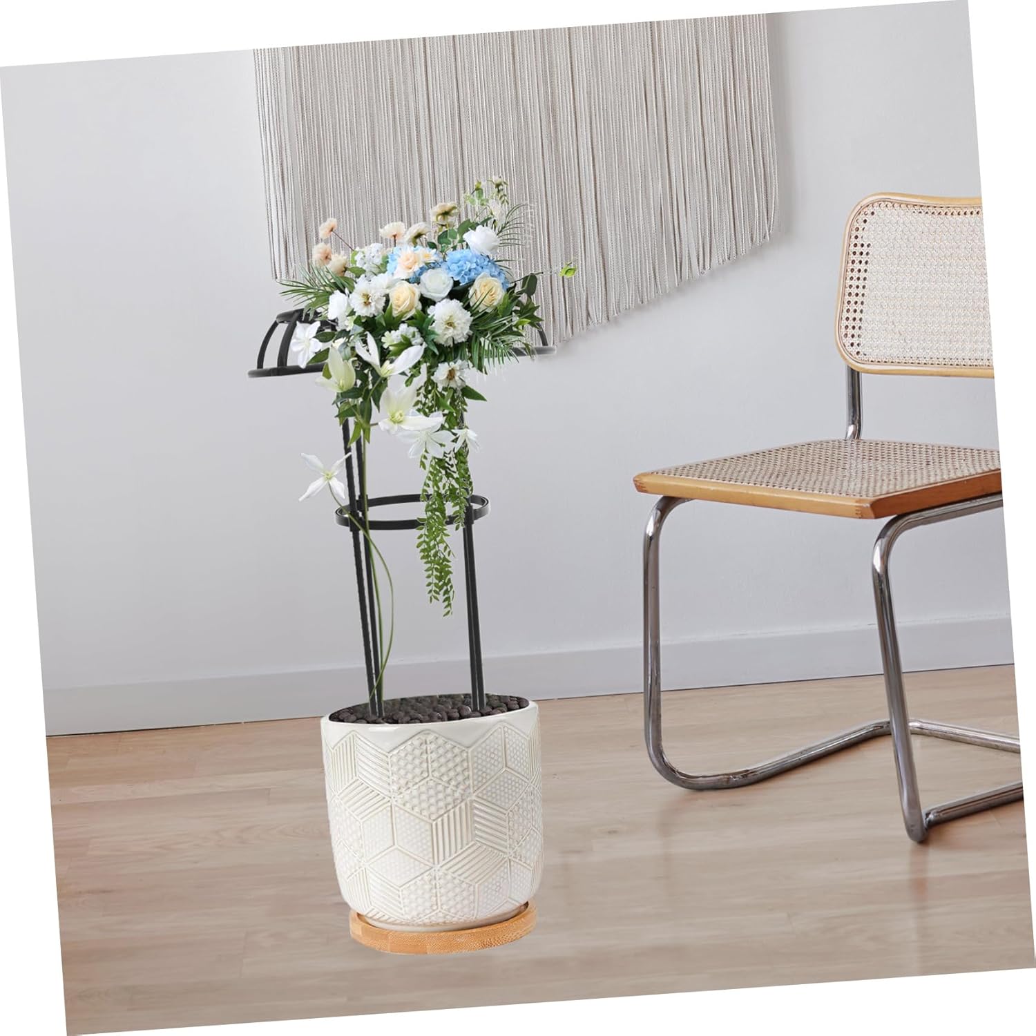 Toyvian Trellis for Climbing Plants Indoor Sturdy Metal Plant Support Rack for Potted Plants Durable Garden Trellis for Roses and Horticultural Plants Attractive Design for Any
