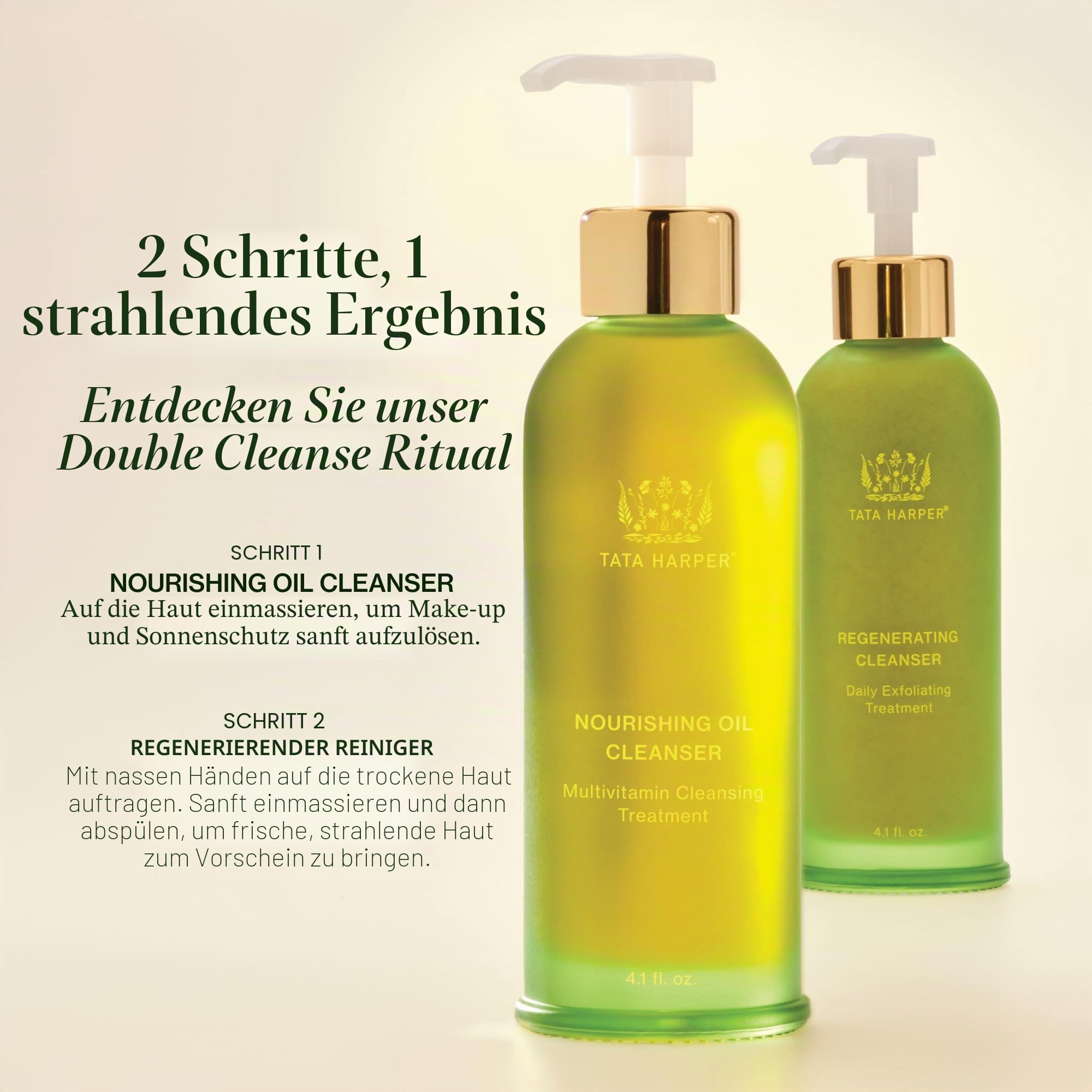Tata Harper Regenerating Cleanser, Tägliches Peeling, entfernt Unreinheiten und Unschönheiten, für strahlende und glatte Haut, 125ml
