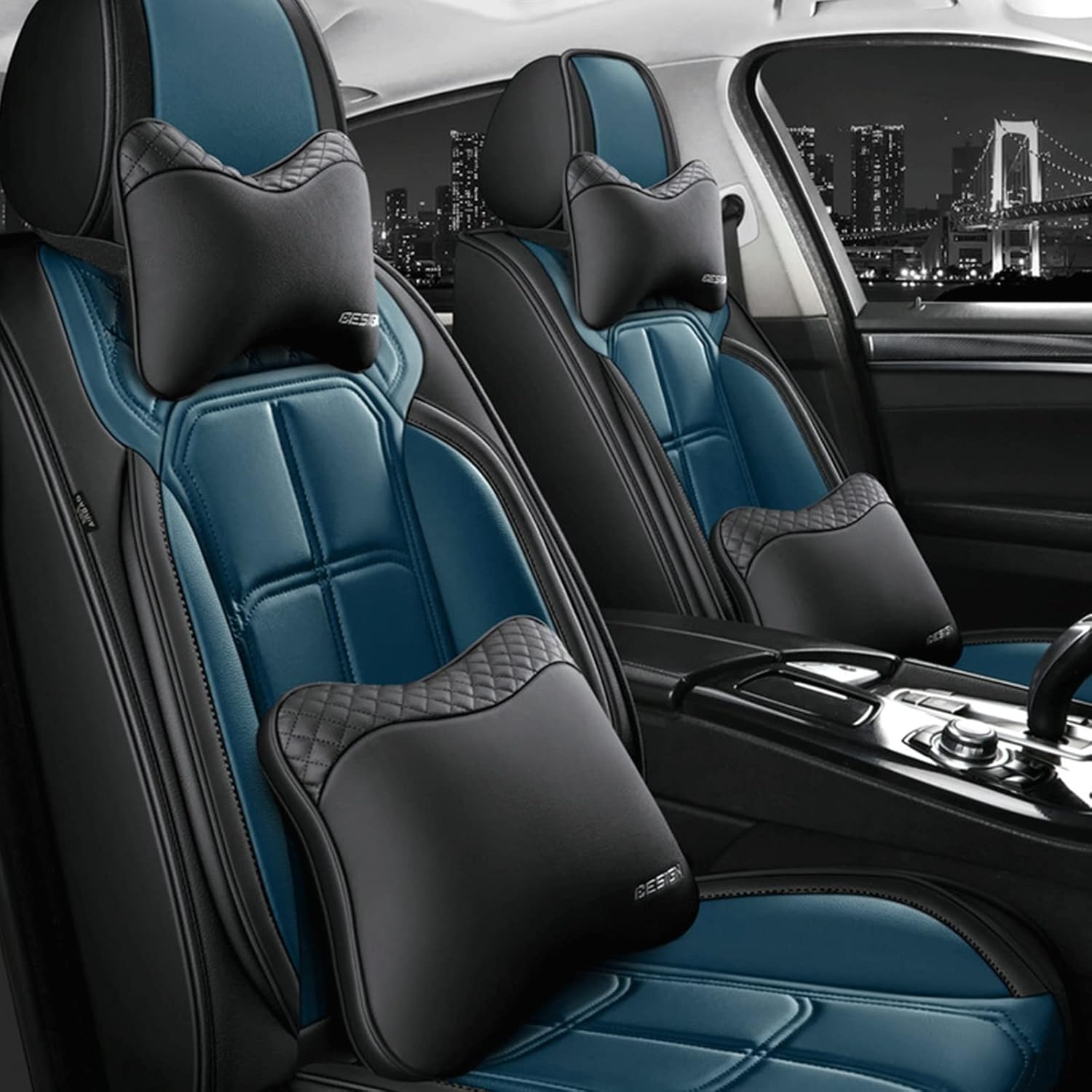 KHAMEO Car Seat Covers Full Set, for Toyota Soarer Coupe