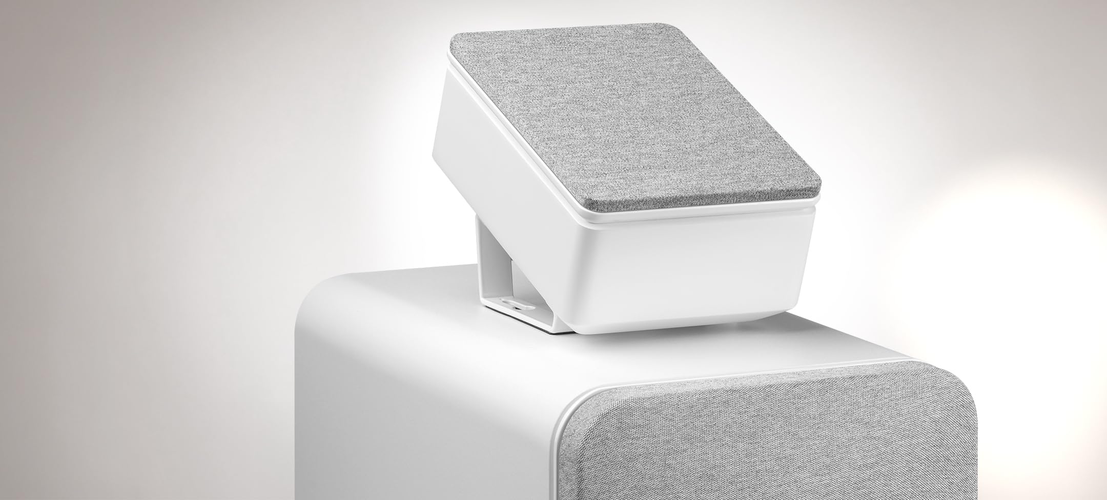 Teufel REFLEKT – Lot de 2 Paires d’Enceintes Dolby Atmos, compatibles présente, Avant ou arrière, pour système Home cinéma (Blanc)