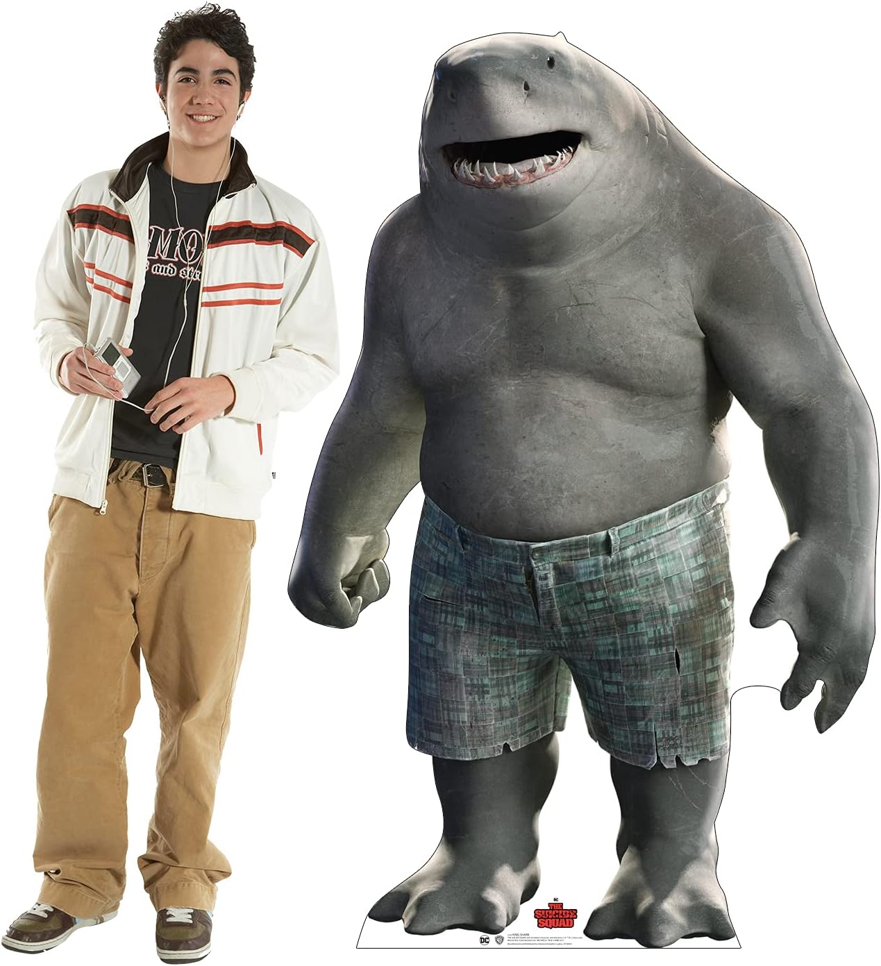 Cardboard People King Shark Life Size Cardboard Cutout Standup - WB The Suicide Squad (2021 Film)