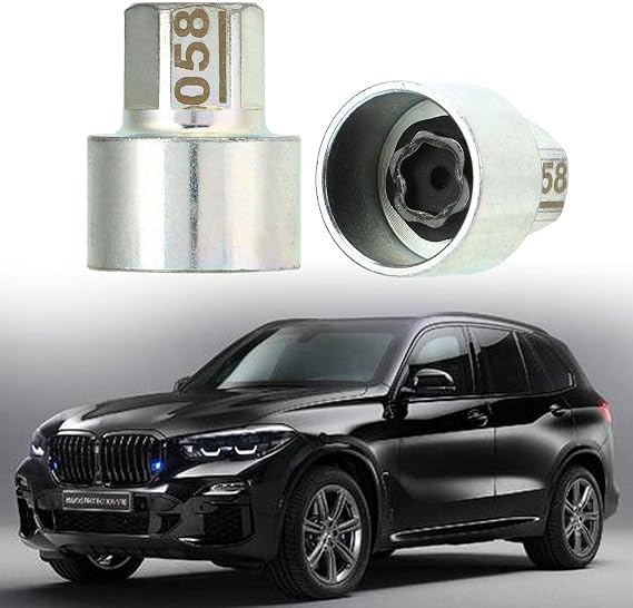 Wheel Lock Key, Simple Installation Anti Theft Lugnut Socket Rustproof Sturdy for Car (058)