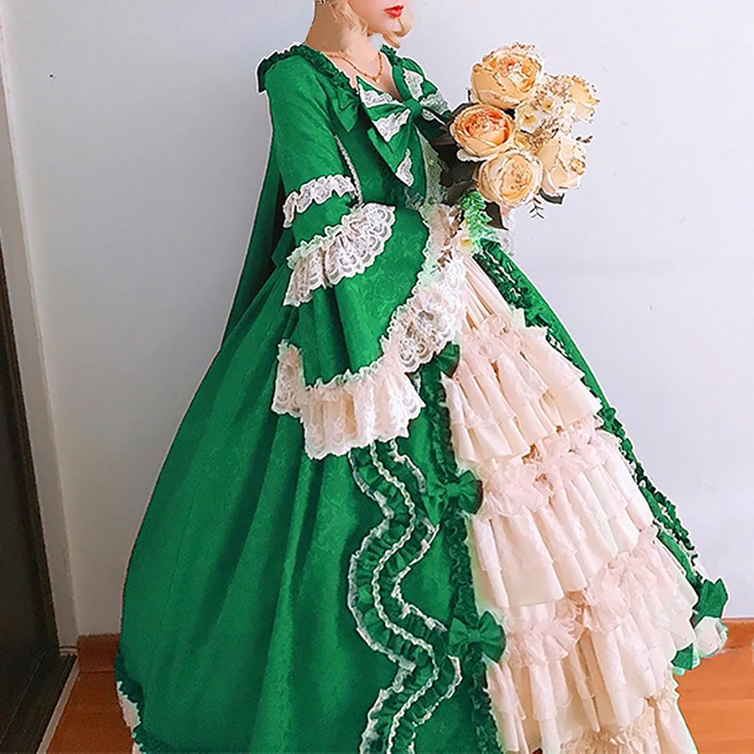 Women's Victorian Gown French Lolita Dress Princess Costume Renaissance Dress Flare Sleeve Court Cosplay Ball Gown