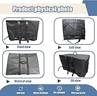 Vista 8 de Funda plegable para silla de ruedas eléctrica, bolsa de viaje para silla de ruedas eléctrica, resistente al agua 600D, funda de tela Oxford