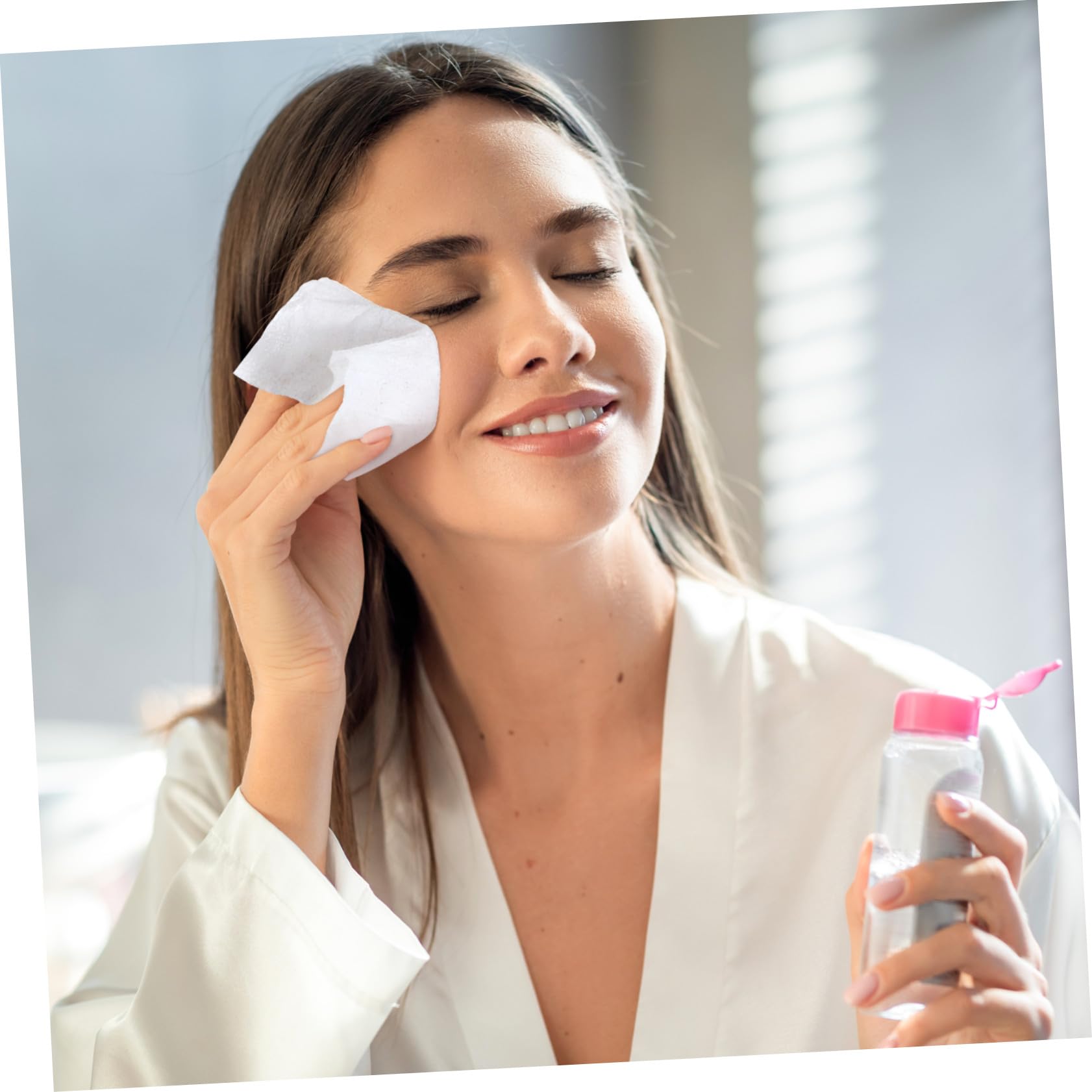 Make Up Entfernungspads aus Vliesstoff 400 Stück Einweg Gesichtsreinigungstücher Weiß für Sanfte Hautreinigung