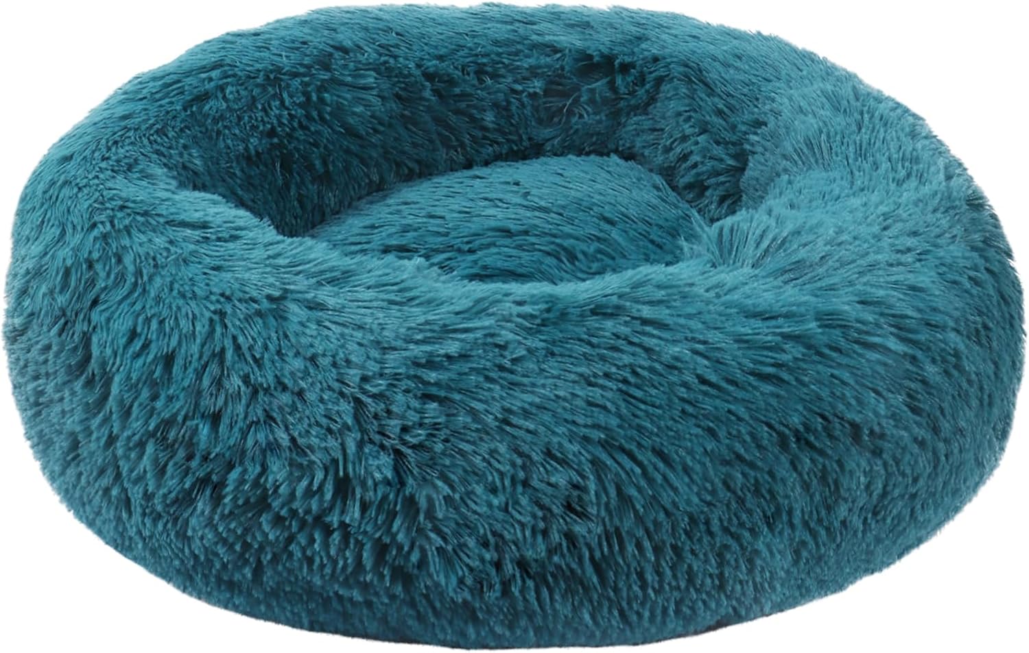 BVAGSS Anxiety Dog Bed, Round Plush Dount Dog Bed Cat Bed Marshmallow