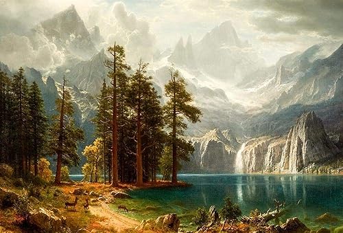Posterazzi PDX55898SMALL Sierra Nevada Albert Bierstadt - Póster impreso, 24 x 18, multicolor