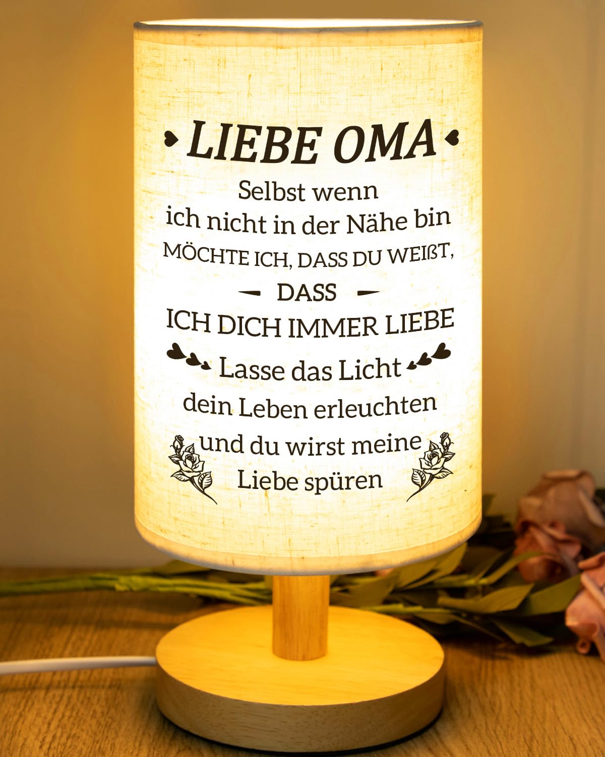 PRSTENLY Oma Geschenk Geburtstag, beste Oma Tischlampe Ostern Geschenk Oma, Geburtstagsgeschenk für Oma Ruhestand für Oma Muttertag für Frauen Dankeschön Weihnachtsgeschenke