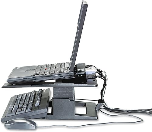 Miniatura 4 de 3M FT510091687 Elevador de cuaderno ajustable LX500 - Plataforma para portátil - Negro