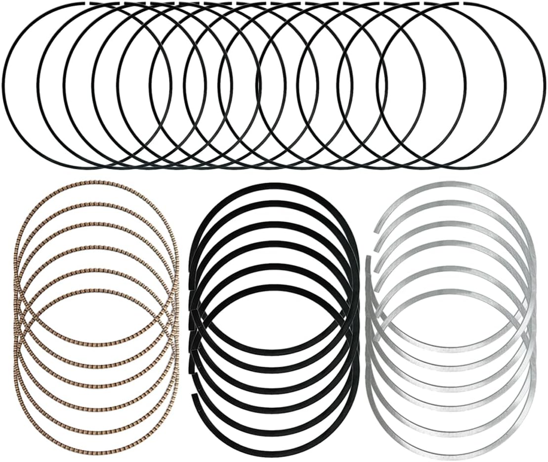 STD Engine Piston Ring Kit, 68078776AA Replacement Piston Rings Compatible with Chrysler/with Dodge/with Jeep/with Ram 3.6L 2011-2024