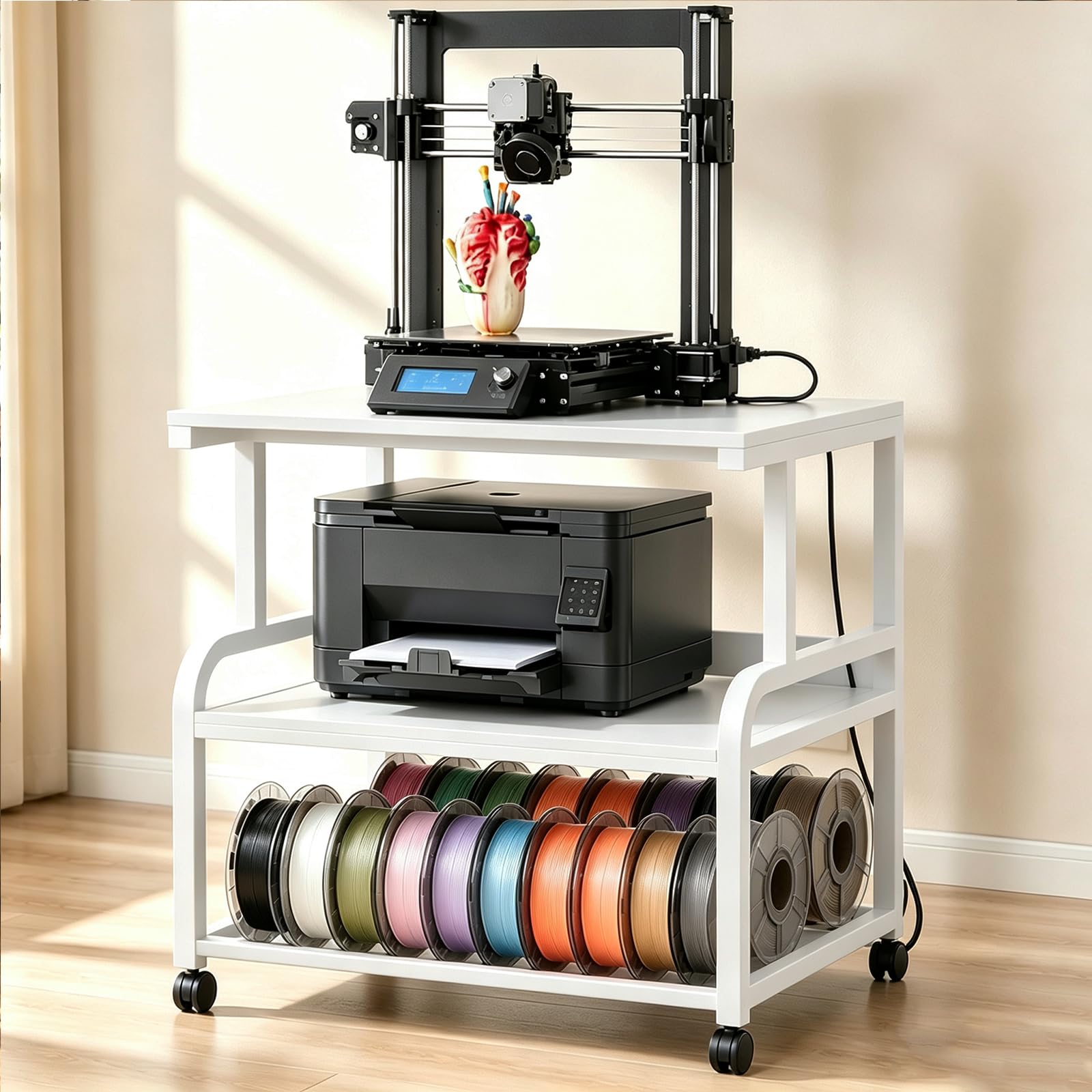 Homieasy 3D Printer Stand with Power Outlet