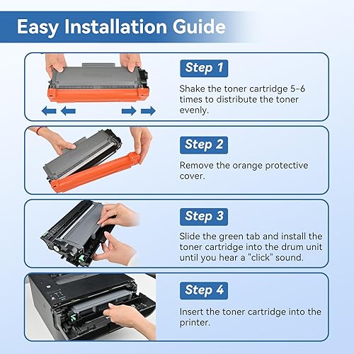 Miniatura 5 de MYTONER Cartucho de tóner compatible para Brother TN660 TN-660 TN630 TN-630 TN-630 Cartucho de tóner para impresora HL-L2300D HL-L2380DW HL-L2320D