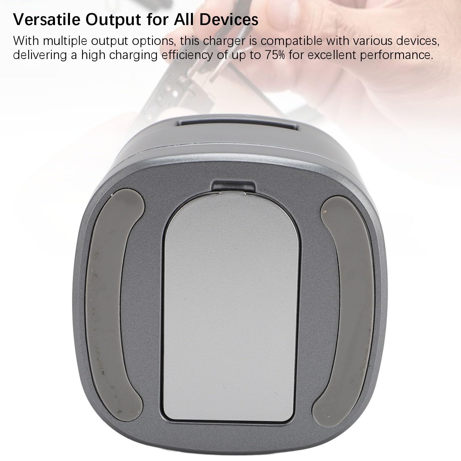 Annadue Chargeur sans Fil Magnétique, Station de Charge Rapide sur 3 avec Une Sortie de 15 W, Un Fort Alignement Magnétique, Un Coussin D'écouteur caché, pour Montre Téléphone