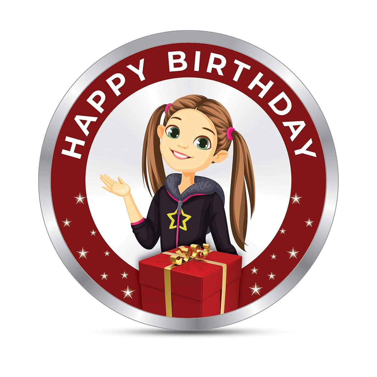 TRUESILVER ACPL BIS Hallmarked Personalised Happy Birthday 5/10/20/50/100gm 999 Pure Silver Coin by ACPL