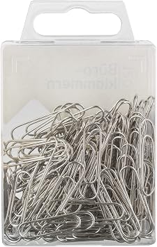 Idena 334030 Paper Clips Pack of 120 Galvanised