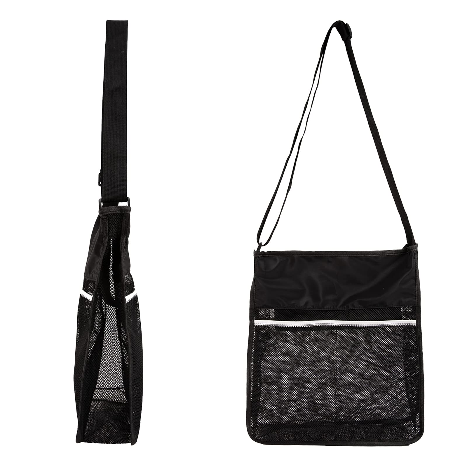 JRAIYBZ Mesh Beach Bag,See Through Bag Stadium Approved,Shell Collecting Bags With Zipper for Adults,Mushroom Foraging Bags